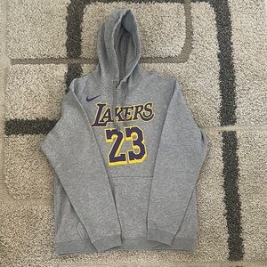 Nike Gray Lakers Hooded Sweatshirt